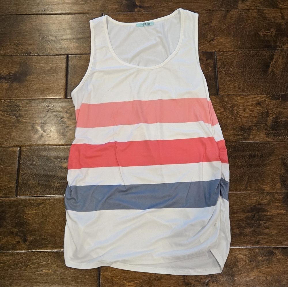 NWOT P.S.KATE Striped Tank Top Size L